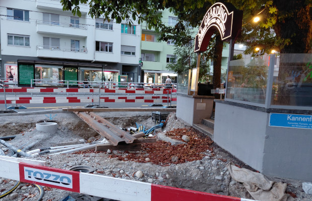Baustelle Burgfelderplatz Basel